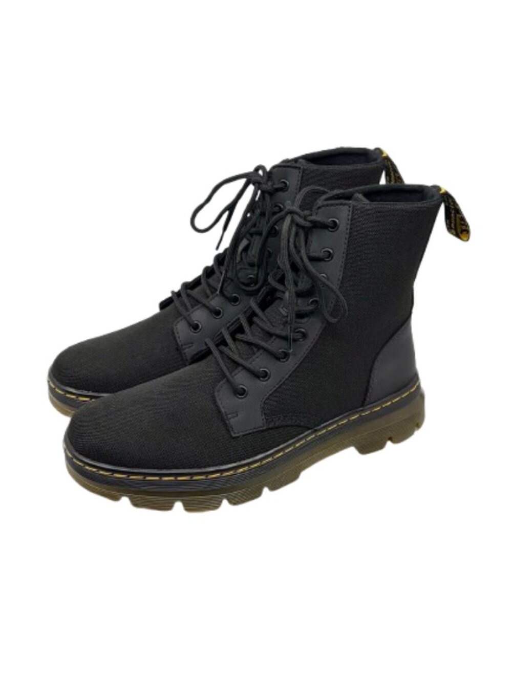 DR MARTENS Combs Nylon Canvas 8-Eye Utility Boots - Black - US Ladies 11 / NWOT